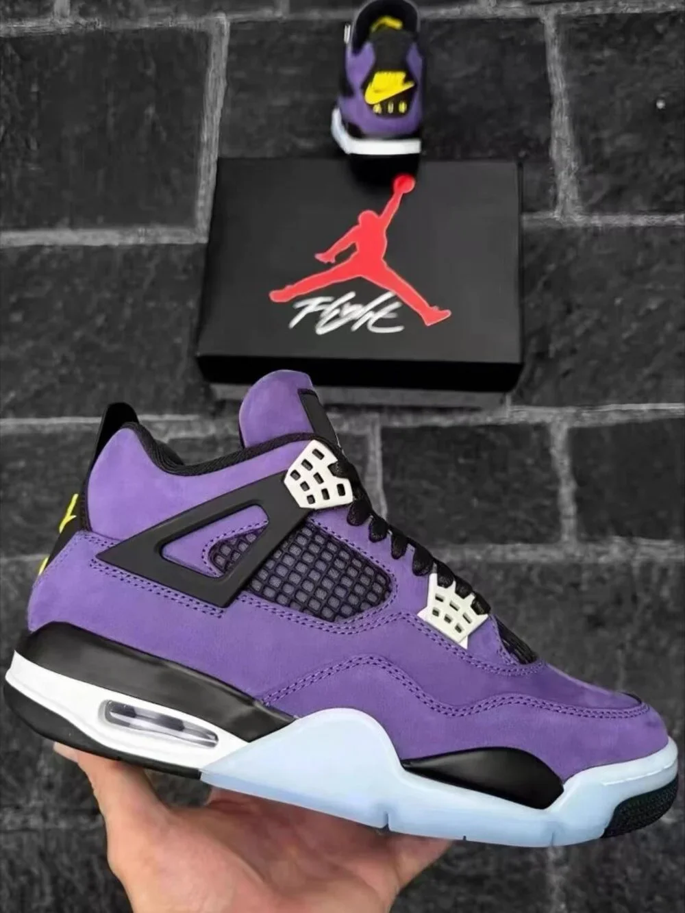 Jordan 4 “Lakers” Imperial Purple